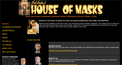 Desktop Screenshot of houseofmasks.com